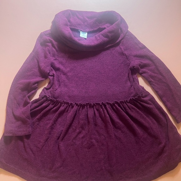 Old Navy Purple Cowl Neck Long Sleeve A-Line Sweater Dress - Picture 3 of 4